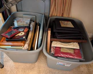Tons of picture frames
