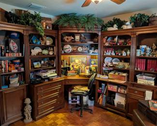 5 pc office desk/bookcase unit FOR SALE!