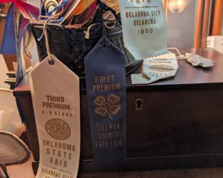 Vintage OK state fair ribbons