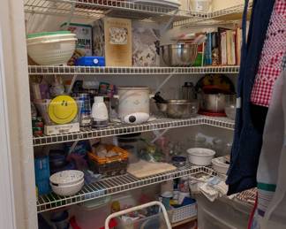 FULL pantry! Lots of New in the Box items!