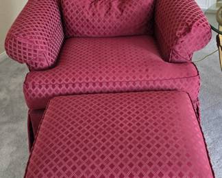 Side Chair with Ottoman 