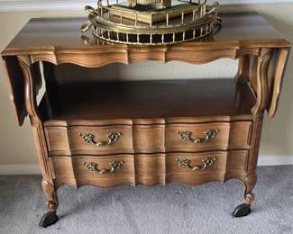 Closer View of Serving Cart 