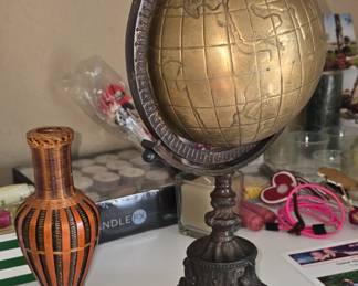 Brass World Globe
