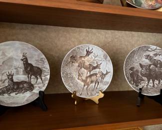 Vintage  J K W Western Germany Porcelain Plates
