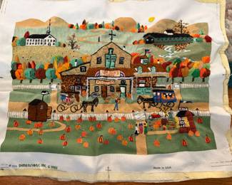 Various Embroidery Patterns Finished