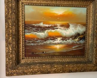 Various Original Oil Paintings Ornate Frames