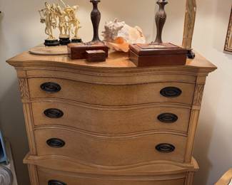 Vintage Homer Bros High Boy. "Faux" Tiffany Acrylic Shades Accent Lamps