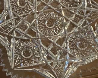 Antique American Brilliant Crystal, Sawtooth