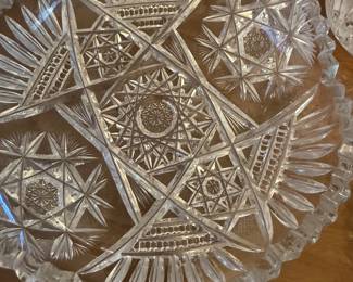 Antique American Brilliant Crystal, Sawtooth