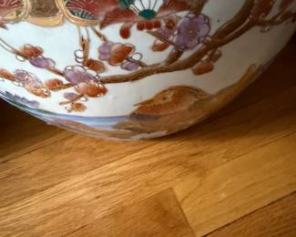 Large Hand Painted Koi Fish Bowl ( planter)