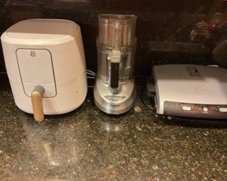 Beautiful 6qt. Air Fryer, Cuisinart 9 qt. Food Processor, George Forman 