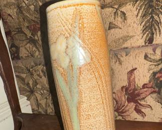 cool studio pottery vase, signed