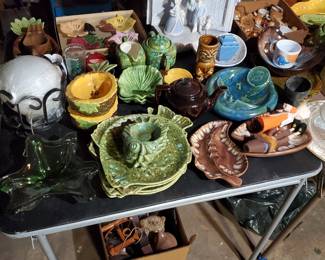 lots of original pottery signed by client