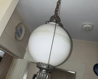 some fun lamps, but you have to be able to take them down and put up replacement lights (Home Depot has $30-40 replacements)