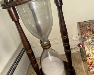 Large Hour Glass table