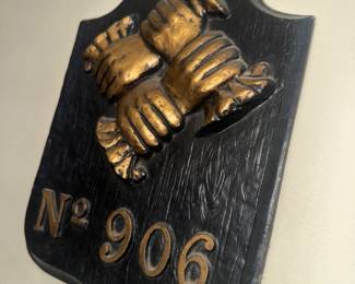 No 906 Fire Station plaque