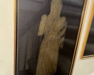 Rubbing of Sir John  with pup