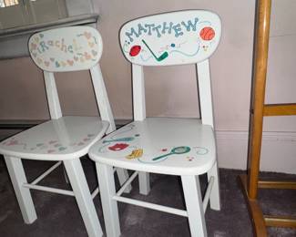 Rachel + Matthew chairs.. cute