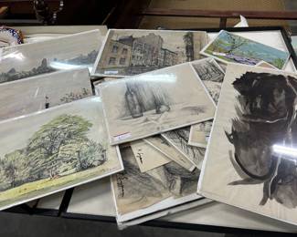 Artist Fred Lyman's sketch book