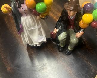 Royal Douton balloon lady and balloon man