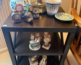 Planters, Stiffel-Style Brass Table Lamp, Hummel Figurines