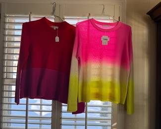 Alice + Olivia Neon Dip-Dye Sweater