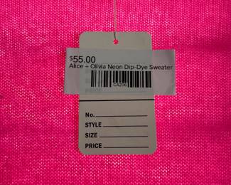 Alice + Olivia Neon Dip-Dye Sweater