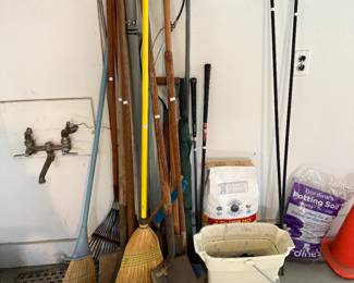 Brooms, Garden Hooks, Yard Tools