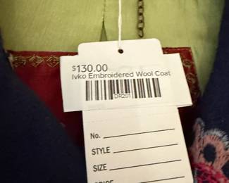 Ivko Embroidered Wool Coat