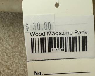 Wood Magazine Rack 