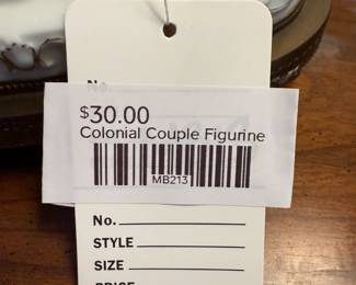 Colonial Couple Figurine 