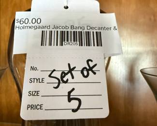 Holmegaard Jacob Bang Decanter