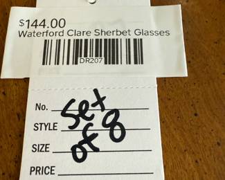 WaterfordClare Sherbet Glasses