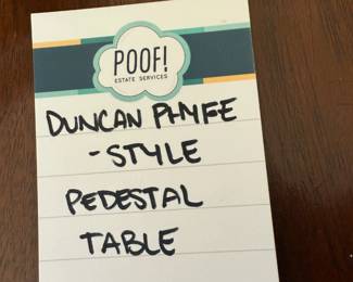 Duncan Phyfe - Style Pedestal Table 