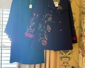 Ivko Embroidered Wool Coat