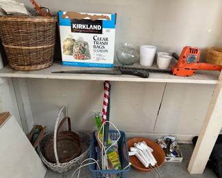 Baskers, Trash Bags, Misc Items 