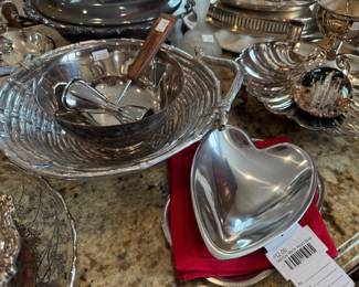 Nambe Metal Heart Bowl, Mariposa Brillante Serving Bowl