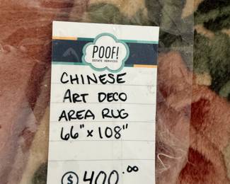 Chinese Art Deco Area Rug 