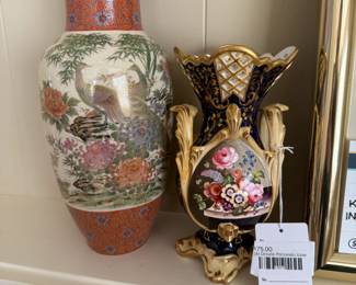 (A) Ornate Porcelain Vase 