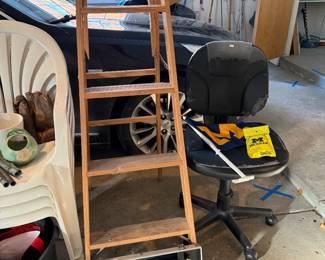 Wooden Ladder, Office Chair