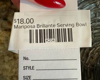 Mariposa Brillante Serving Bowl