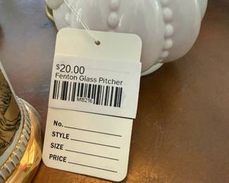 Fenton Glass Pitcher