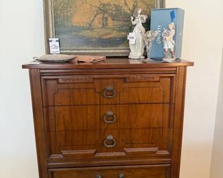 Dixie 5-Drawer Dresser, Signed A.M Gorter Lithograph