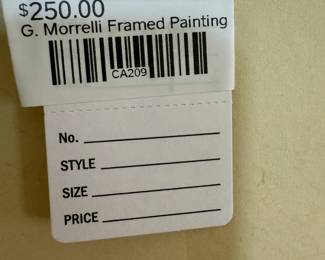 G. Morrelli Framed Painting 