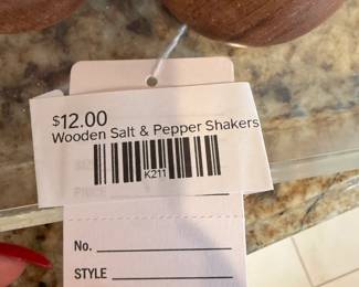 Wooden Salt & Pepper Shakers