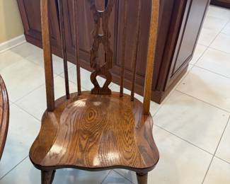 Wooden Dining Room Table & Chairs Set