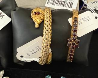 Vtg Sterling Toe Ring, Bracelets 