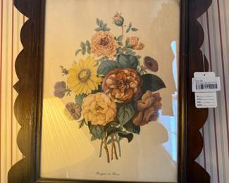 (B) Framed Botanical Print