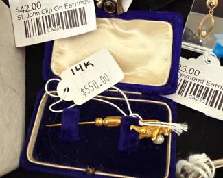 St John Clip On Earrings 