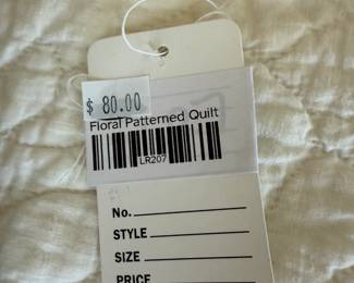 Floral Patterned Quilt 